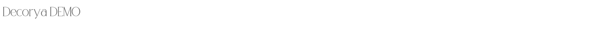 Sample characters Decorya Font